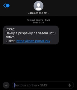 3_PČR: podvodná sms