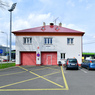 Požární zbrojnice u fotbalového stadionu - Ráj